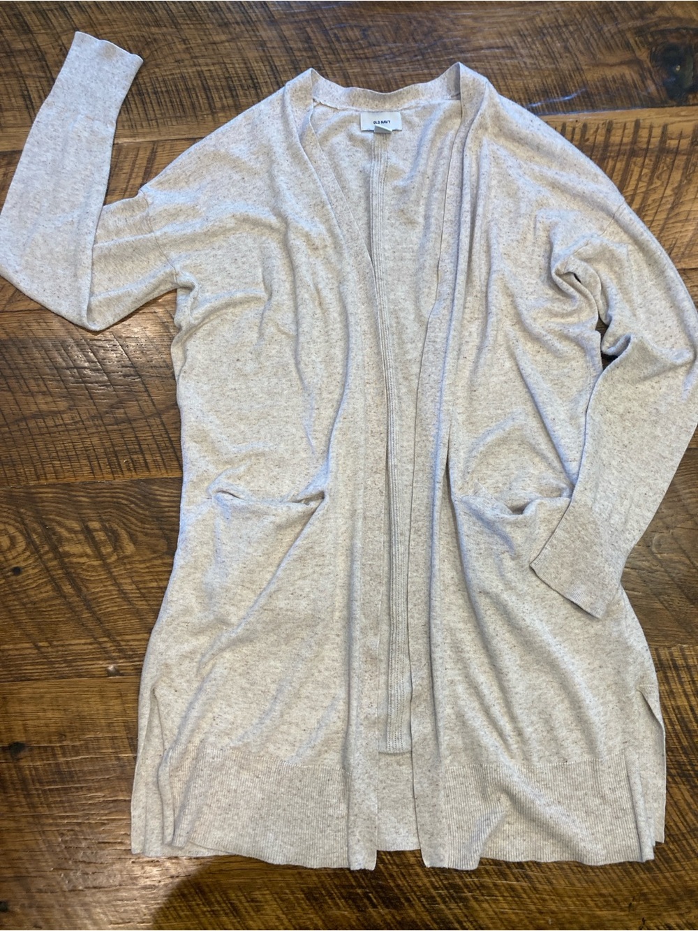 Old Navy Neutral Heathered Beige Sweater Top